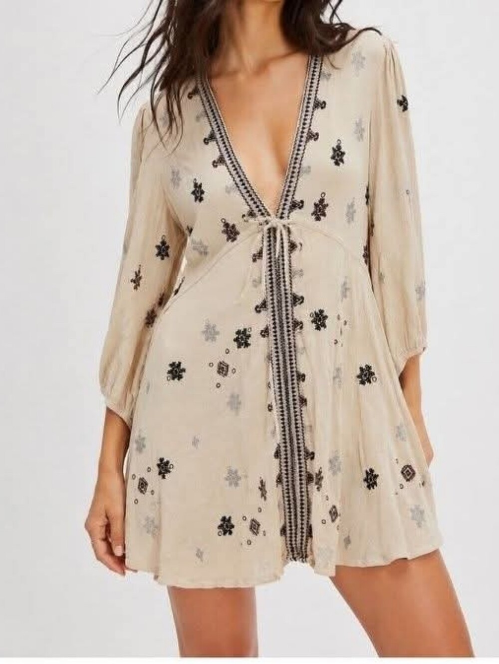 Free People Sz Small Tunic Boho Dress Sz Small